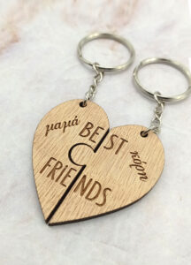 Ξύλινο Μπρελόκ - Best Friends
