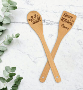 Σετ Κουτάλα & Σπάτουλα -Queen of the Kitchen (Δυνατότητα Προσωποποίησης)