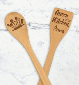 Σετ Κουτάλα & Σπάτουλα -Queen of the Kitchen (Δυνατότητα Προσωποποίησης) - Image 2