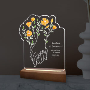 Φωτιστικό Led - Hands with flowers