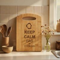 Ξύλο Κοπής - Keep calm DAD is Cooking