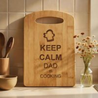 Ξύλο Κοπής - Keep calm DAD is Cooking - Image 2