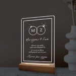 Φωτιστικό Led "Rings"(Μονογράμματα)