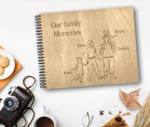 Ξύλινο Άλμπουμ Φωτογραφιών "Our Family Memories"
