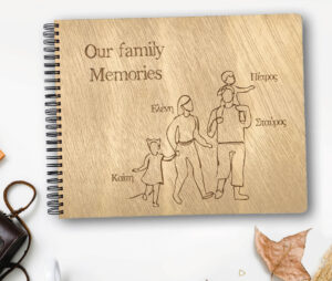 Ξύλινο Άλμπουμ Φωτογραφιών "Our Family Memories" - Image 2