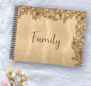 Ξύλινο Άλμπουμ Φωτογραφιών - Family Flowers
