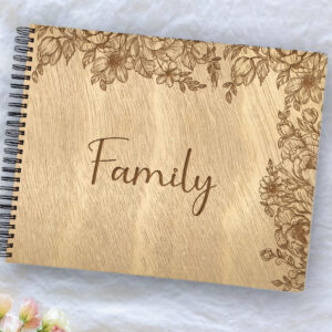 Ξύλινο Άλμπουμ Φωτογραφιών - Family Flowers - Image 3