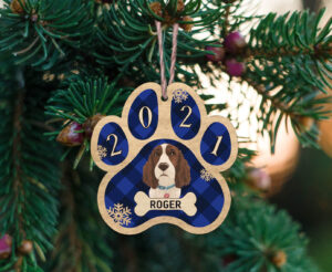 Ξύλινο Στολίδι - Σκύλος (ch142)