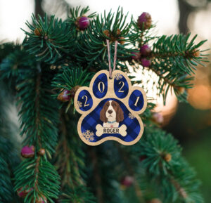 Ξύλινο Στολίδι - Σκύλος (ch142) - Image 2