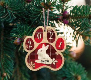 Ξύλινο Στολίδι - Κουνέλι (ch143)