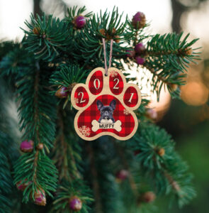 Ξύλινο Στολίδι - Σκύλος (ch149) - Image 2