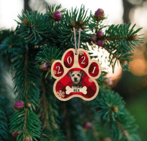 Ξύλινο Στολίδι - Σκύλος (ch150) - Image 2