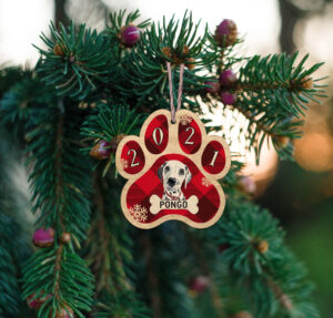 Ξύλινο Στολίδι - Σκύλος (ch152) - Image 2