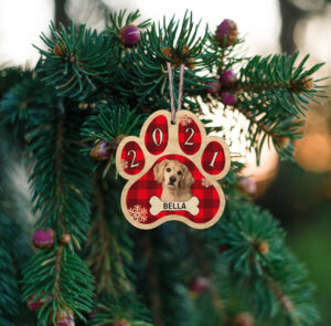 Ξύλινο Στολίδι - Σκύλος (ch153) - Image 2