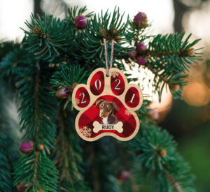 Ξύλινο Στολίδι - Σκύλος (ch154) - Image 2