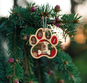 Ξύλινο Στολίδι - Σκύλος (ch155) - Image 2