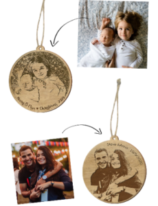 Ξύλινo Στολίδι – Photograph(laser)