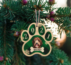 Ξύλινο Στολίδι - Σκύλος (ch146)