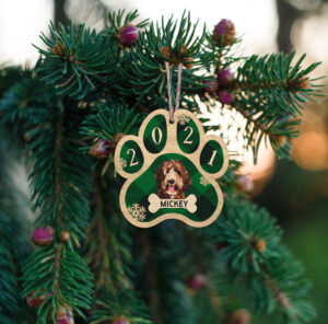 Ξύλινο Στολίδι - Σκύλος (ch146) - Image 2