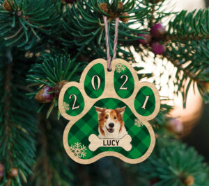 Ξύλινο Στολίδι - Σκύλος (ch147)