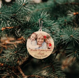 Ξύλινo-plexiglass στολίδι – Photograph (ch132) - Image 2