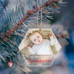 Ξύλινo-plexiglass στολίδι – Photograph (ch139)