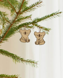 Ξύλινα Στολίδια - Κοάλα σετ των 2 - Image 2