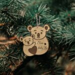 Ξύλινo Στολίδι - Κοάλα(Μητέρα-παιδί)