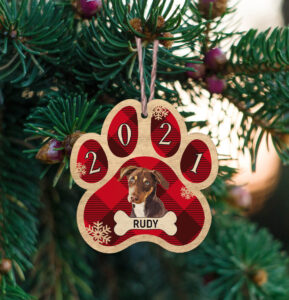 Ξύλινο Στολίδι - Σκύλος (ch154)