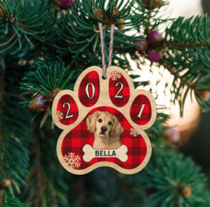 Ξύλινο Στολίδι - Σκύλος (ch153)