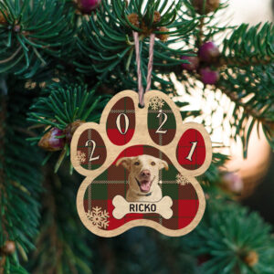 Ξύλινο Στολίδι - Σκύλος (ch155)