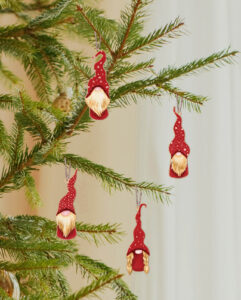 Ξύλινα Στολίδια - Νάνοι ξωτικά σετ των 4 τμχ