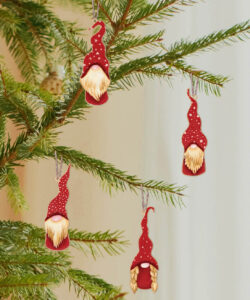 Ξύλινα Στολίδια - Νάνοι ξωτικά σετ των 4 τμχ - Image 2