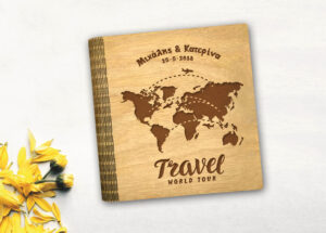 Ξύλινο Άλμπουμ Φωτογραφιών -Τravel world tour - Image 2