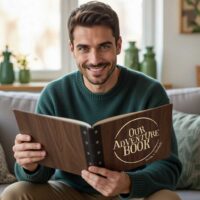 Ξύλινο Άλμπουμ Φωτογραφιών - Our Adventure Book - Image 2