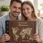 Ξύλινο Άλμπουμ Φωτογραφιών - World Map-Adventures (one size)