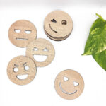 Ξύλινα Σουβέρ - Emoji