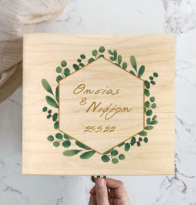 Ξύλινο κουτί ευχών ή αποθήκευσης - Image 2