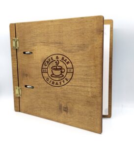 Ξύλινος Κατάλογος με μεντεσέ & εσωτερικό κλασέρ