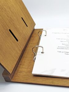 Ξύλινος Κατάλογος με μεντεσέ & εσωτερικό κλασέρ - Image 4