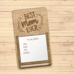 Ξύλινος μαγνήτης σημειώσεων ψυγείου  (CH189)