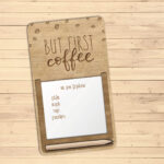 Ξύλινος μαγνήτης σημειώσεων ψυγείου  (CH198)