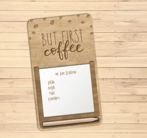 Ξύλινος μαγνήτης σημειώσεων ψυγείου  (CH198)