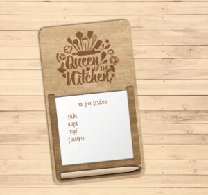 Ξύλινος μαγνήτης σημειώσεων ψυγείου  (CH200)