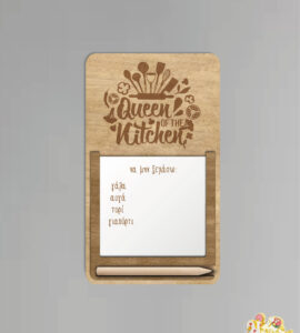 Ξύλινος μαγνήτης σημειώσεων ψυγείου  (CH200) - Image 4