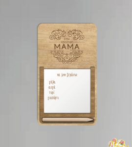 Ξύλινος μαγνήτης σημειώσεων ψυγείου  (CH206) - Image 4