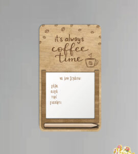 Ξύλινος μαγνήτης σημειώσεων ψυγείου  (CH197) - Image 4