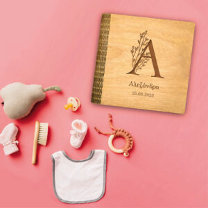 Ξύλινο Άλμπουμ Φωτογραφιών - Mονόγραμμα(ph76) - Image 3