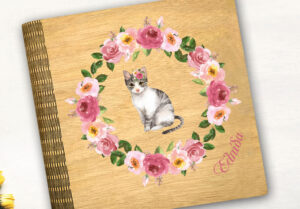 Ξύλινο Άλμπουμ Φωτογραφιών - Kitten - Image 3
