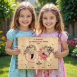 Ξύλινο Άλμπουμ Φωτογραφιών - Διακοπές (2 κορίτσια)